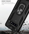 Black Slim 360 Rotating Metal Ring Armor Stand Case For Galaxy S10 5G - 7