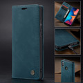 Blue CaseMe Slim Magnetic Quality Wallet Case For Galaxy A20 / A30 - 2