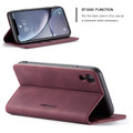Wine CaseMe Compact Flip Premium Wallet Case For iPhone XR - 4