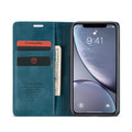 Premium iPhone XS CaseMe Slim 2 Card Slot Wallet Case - Blue - 2