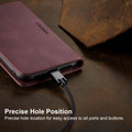 Premium iPhone XS CaseMe Soft Matte Wallet Case - Wine - 5