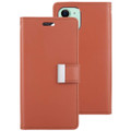 Genuine Mercury Rich Diary Card Slot Wallet Case For  iPhone 11  - Brown - 1