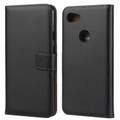 Genuine Leather Business Wallet Case Cover For Google Pixel 3a - 1