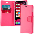 Stylish Hot Pink iPhone 11 Pro Mercury Sonata Diary Wallet Case - 7