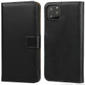 Black iPhone 11 Pro Genuine Leather Premium Business Wallet Case - 1