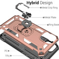 Rose Gold 360 Rotating Metal Ring Shock Proof Stand Case For iPhone 11 - 7