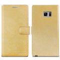 Gold Galaxy Note 9 Genuine Mercury Mansoor Diary Wallet Case - 2