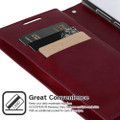 Classy Wine Galaxy Note 10+ Mercury Mansoor Diary Wallet Case - 4