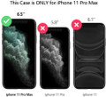 Black Shock Proof Slide Card Armor Case For Apple iPhone 11 Pro Max - 7