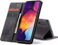 Black Galaxy A50 CaseMe Compact Flip Exceptional Wallet Case Cover - 3
