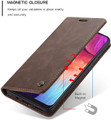 Stylish Coffee CaseMe Compact Flip Wallet Case For Samsung Galaxy A70 - 2