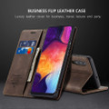 Stylish Coffee CaseMe Compact Flip Wallet Case For Samsung Galaxy A70 - 6