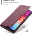 Classy Wine CaseMe Compact Flip Wallet Case For Samsung Galaxy A70 - 2