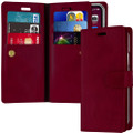 Classy Wine Mercury Mansoor Diary Wallet Case For  iPhone 11 Pro MAX - 1