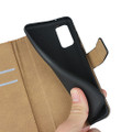 Black Genuine Leather Smart Wallet Case  For Samsung Galaxy S20+ Plus - 4