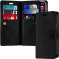 Black iPhone 11 Genuine Mercury Mansoor Diary Wallet Card Case - 1