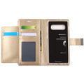 Shiny Gold Galaxy S20 Genuine Rich Diary Wallet Credit Card Case - 2