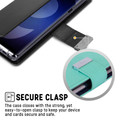 Black Genuine Mercury Rich Diary Card Wallet Case For Galaxy S20+ Plus - 3