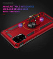 Red Galaxy A71 Slim Armor 360 Rotating Metal Ring Stand Case Cover - 6