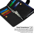 Black Galaxy A50 Genuine Mercury Mansoor Wallet Case Cover - 2