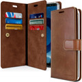 Brown Galaxy A50 Genuine Mercury Mansoor Wallet 9 Card Slot Case - 1