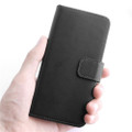 Black Genuine Leather Smart Wallet Case  For Samsung Galaxy A51 - 3