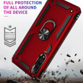 Red Slim Armor 360 Rotating Metal Ring Stand Case For Galaxy A90 5G - 2