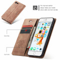 Brown iPhone 6 Plus / 7 Plus / 8 Plus CaseMe Slim 2 Card Slot Wallet Case - 5