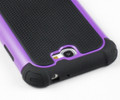 Purple Heavy Duty Protective Case For Samsung Galaxy Note 2 - 3