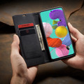 Black Galaxy A71 CaseMe Compact Flip Exceptional Wallet Case Cover - 1