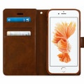 Vintage Brown iPhone SE 2020 Genuine Mercury Mansoor Diary Wallet Case - 4