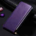 Purple iPhone iPhone SE 1st Gen (2016) Leather Vertical Flip Case  - 1