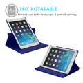 Navy iPad 7th gen 10.2 2019 360 Degree Rotating Smart Flip Case  - 2