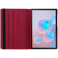 Red 360 Rotating Synthetic Leather Stand Case For Galaxy Tab S6 10.5 - 4