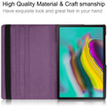 Purple Galaxy Tab S6 Lite 10.5 360 Degree Rotating PU Leather Case - 3