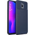 Navy Shock Proof Armor Carbon Fibre Protective Case For Oppo R17 - 1