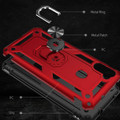 Red Galaxy A11 Shock Proof 360 Rotating Metal Circle Ring Stand Case - 4