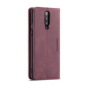 Red Wine Oppo R17 Pro CaseMe Compact Flip Magnetic Wallet Case - 5
