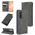 Black Oppo Find X2 Pro CaseMe Slim Flip Premium Wallet Case - 1
