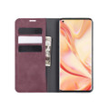 Wine Oppo Find X2 Pro CaseMe Slim Flip Magnetic Wallet Case - 2
