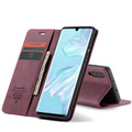 Red Wine Genuine CaseMe Compact Flip Wallet Case For Huawei P30  - 6
