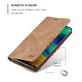 Brown CaseMe Premium PU Leather Wallet Case For Huawei P30 Pro  - 3
