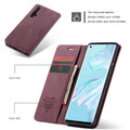 Red Wine Genuine CaseMe Compact Flip Wallet Case For Huawei Nova 5T  - 4
