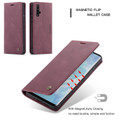 Red Wine Genuine CaseMe Compact Flip Wallet Case For Huawei Nova 5T  - 5
