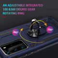 Navy Rugged Armour 360 Rotating Metal Ring Case For Huawei P30 Pro  - 5
