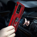 Red Slim Armour 360 Rotating Metal Ring Stand Case For Huawei P30 Pro  - 4
