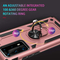 Rose Gold Slim Armour 360 Rotating Metal Ring Stand Case For Huawei P30 Pro  - 5
