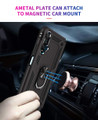 Black Hybrid  Shock Proof Rotating Metal Ring Case For Huawei Nova 5T  - 5
