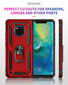 Red Slim Armour 360 Rotating Metal Ring Stand Case For Huawei Mate 20 pro  - 5
