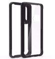 Black Transparent Hard Clear Back and Soft TPU Bumper For Huawei P30 Lite  - 3

